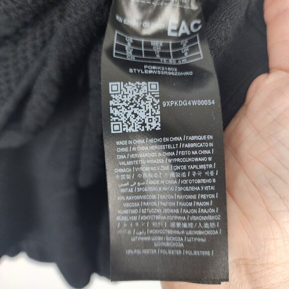 Guess Ponte Knit Peplum Open Back Blouse S - Picture 4 of 7